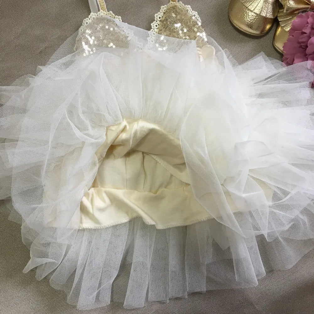 Robe de cérémonie enfant fleurs froufrou