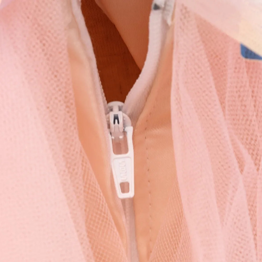 Robe anniversaire enfant rose bonbon