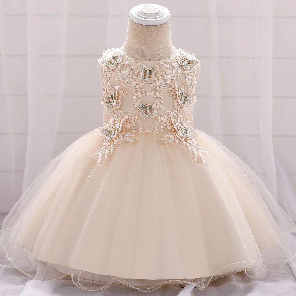 Robe bébé papillon magique