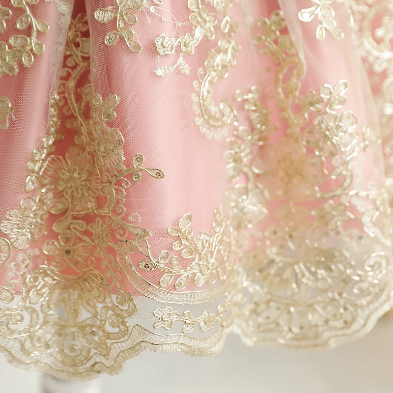 Robe anniversaire dorure de princesse