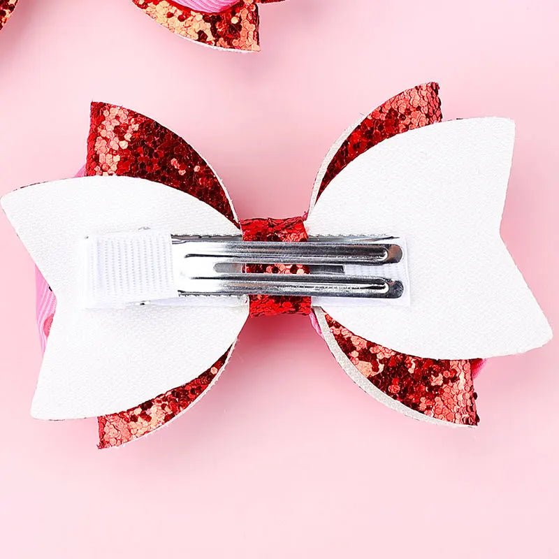 Lot de 2 barrettes coeur