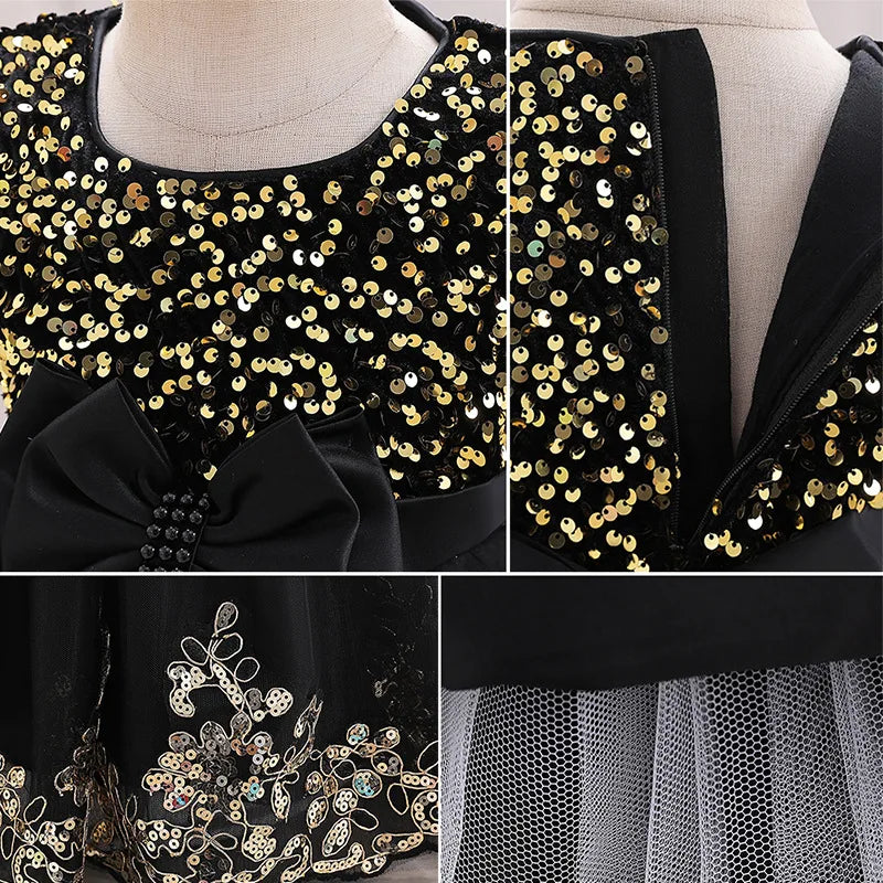 Robe d'anniversaire pour enfant brillance