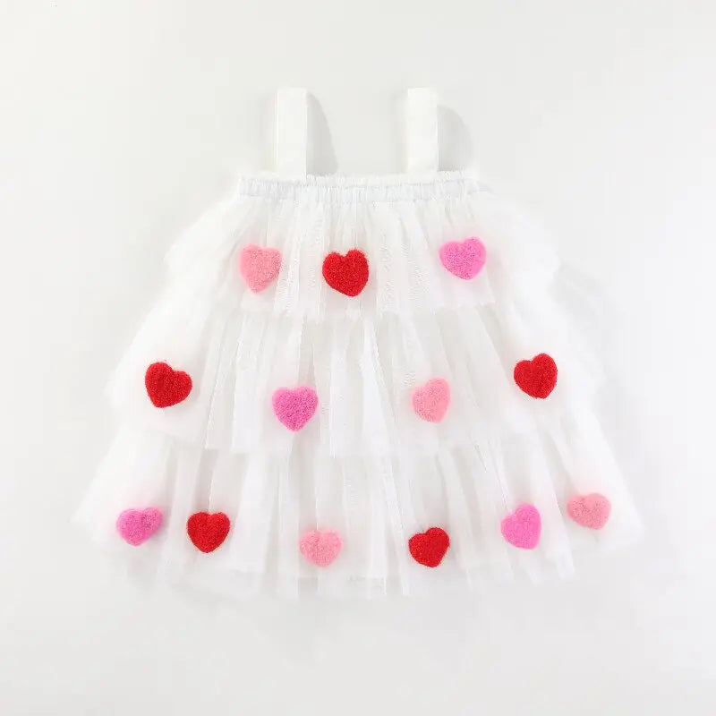 Robe enfant fille petit coeur