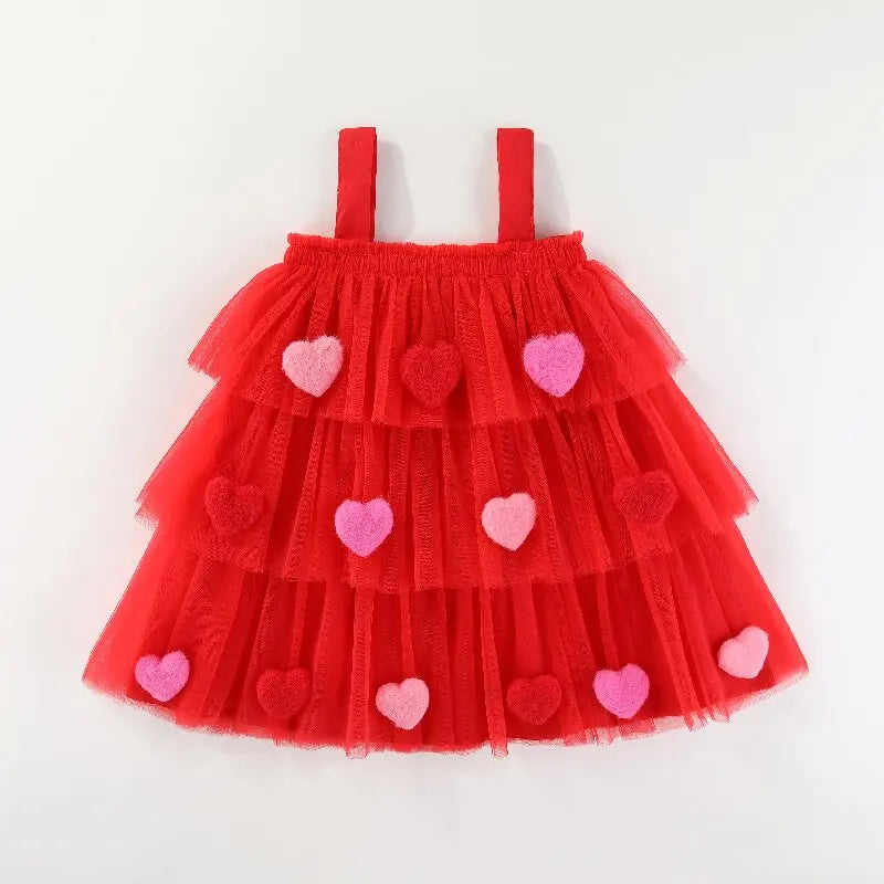 Robe enfant fille petit coeur