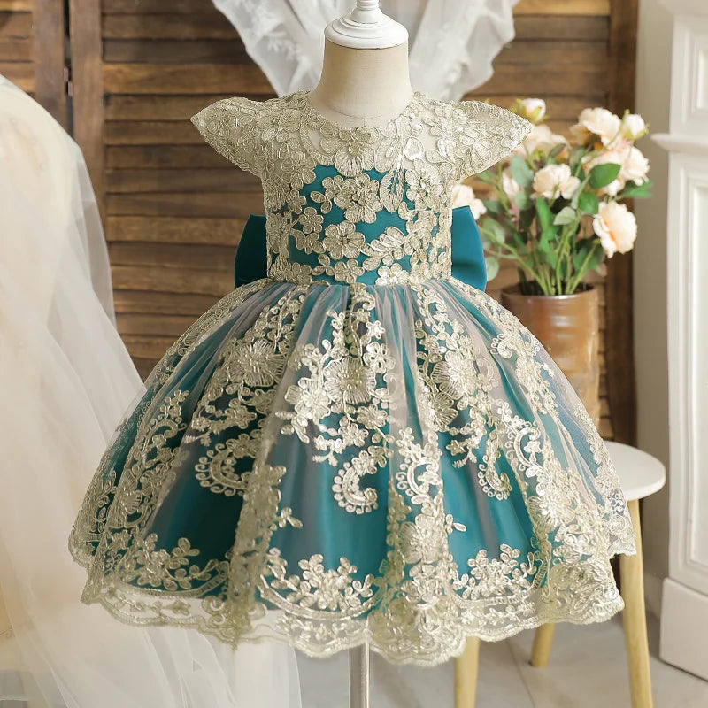 Robe anniversaire dorure de princesse