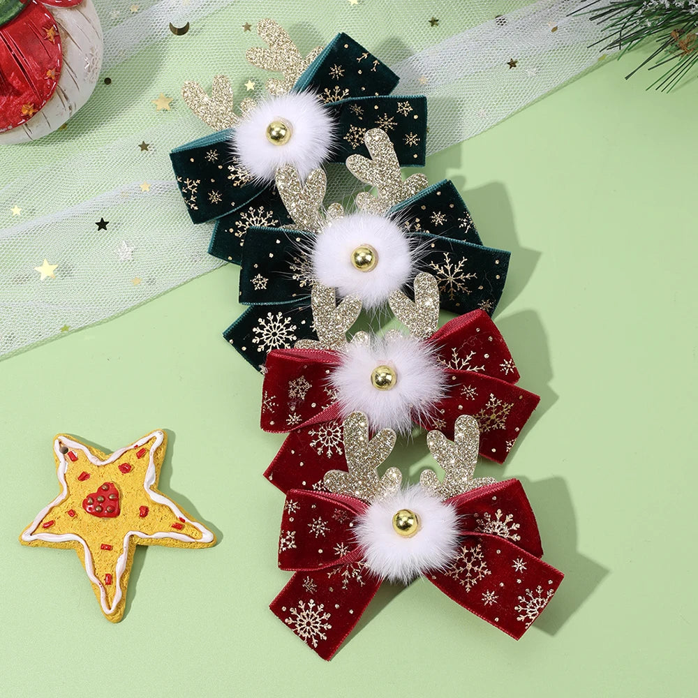 Capello Natale Bambini Fermagli Capelli Natalizi A Forma Di Renna