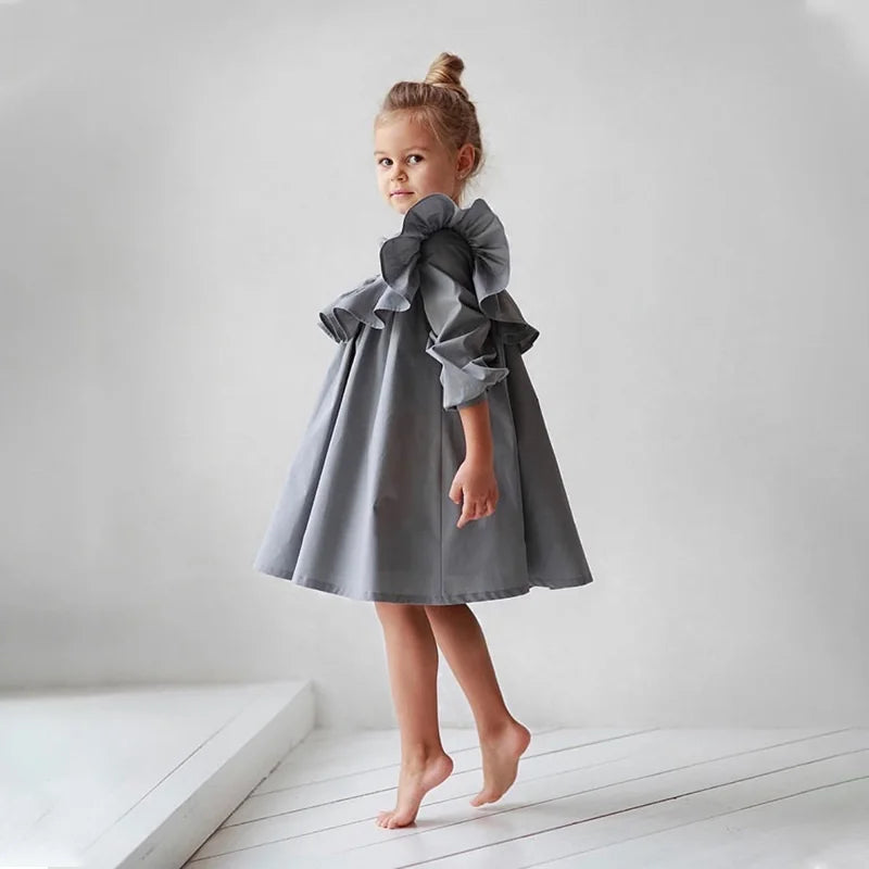Robe fille en coton