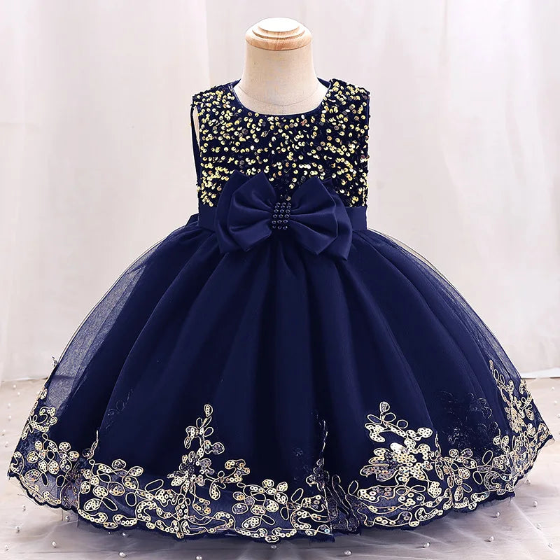 Robe d'anniversaire pour enfant brillance