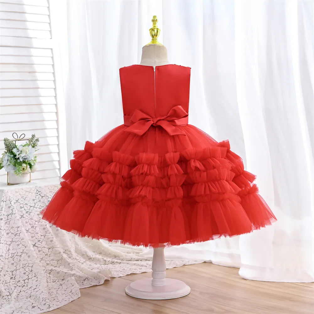 Robe élégante rouge de noël