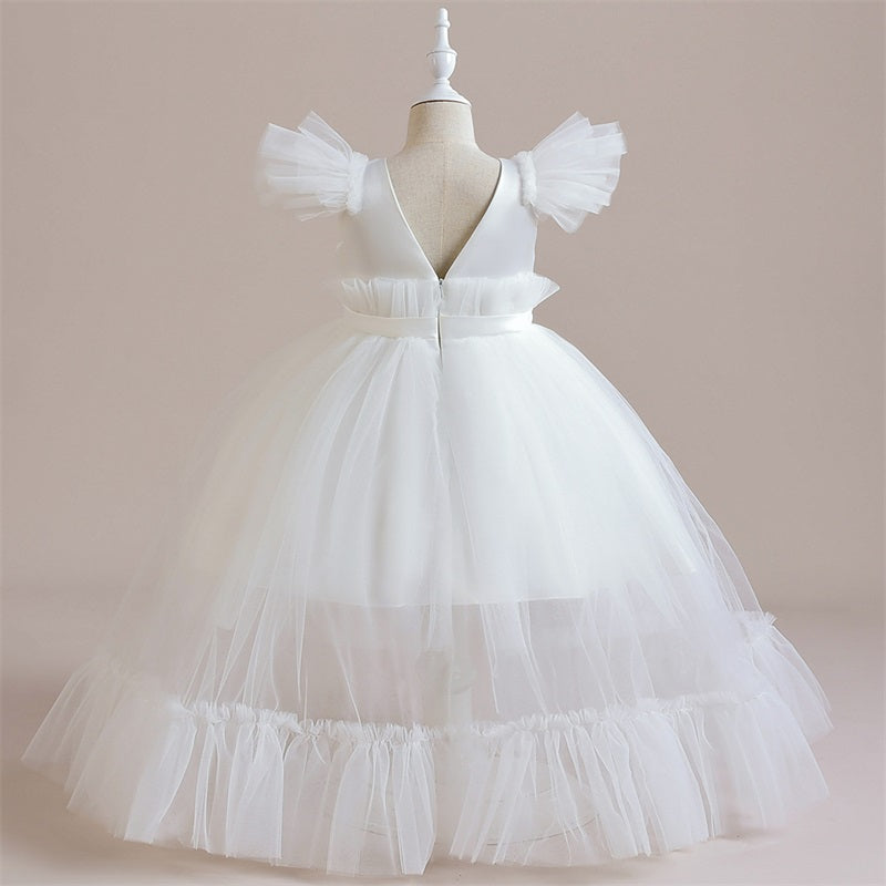 Robe cérémonie enfant effet inverser en transparence