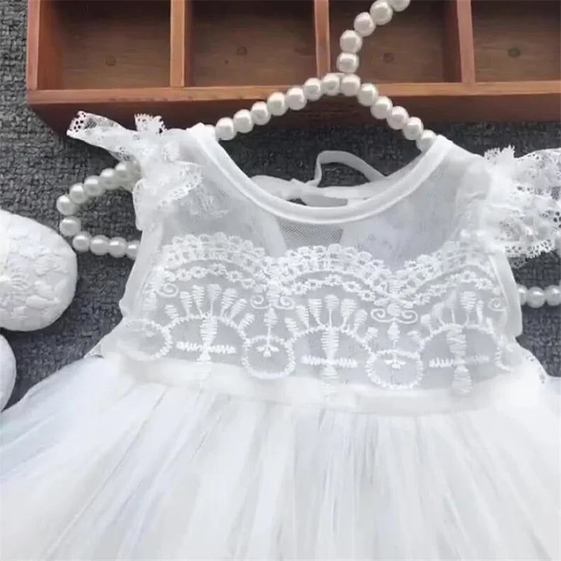Robe baptême bébé + son chapeau