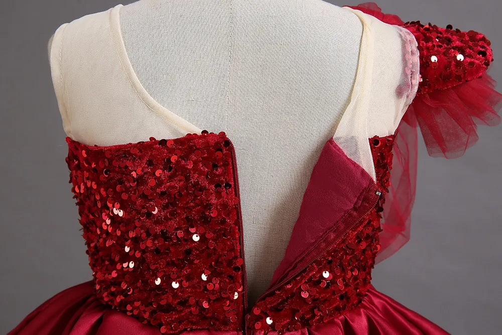Robe cérémonie paillette et luxe