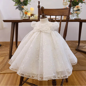 Robe Princesse Manches Longues Pour Fille 2 Ans - Set Manteau + Robe + Bandeau - Pour Photos Et Occasions Spéciales