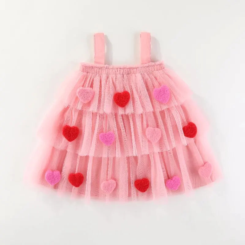 Robe enfant fille petit coeur