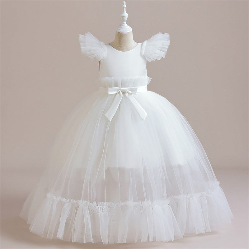 Robe cérémonie enfant effet inverser en transparence