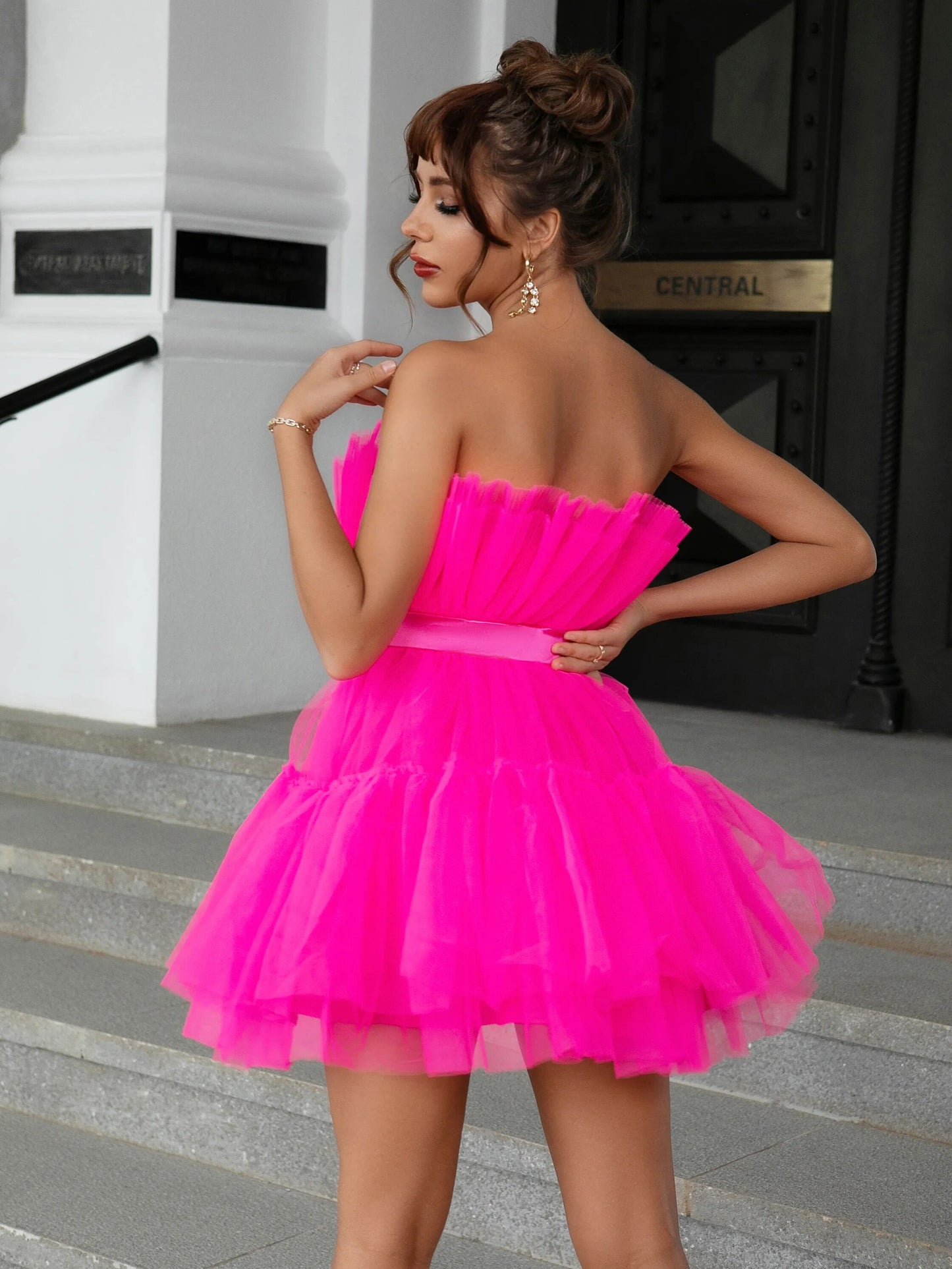 Robe noël femme froufrou