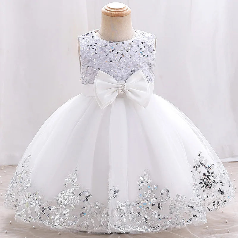 Robe d'anniversaire pour enfant brillance