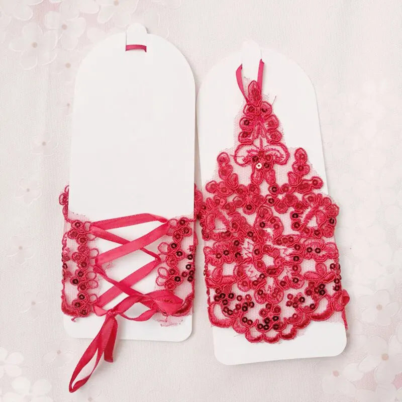 Gants de mariage en dentelle