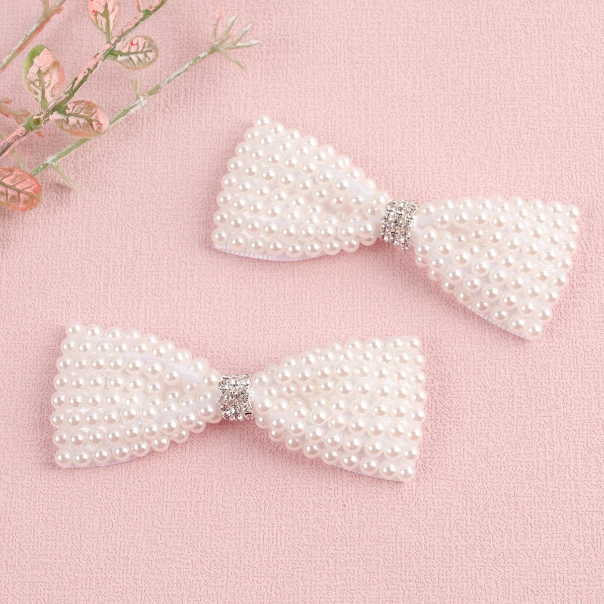 Lot de 2 barrettes perles enfant