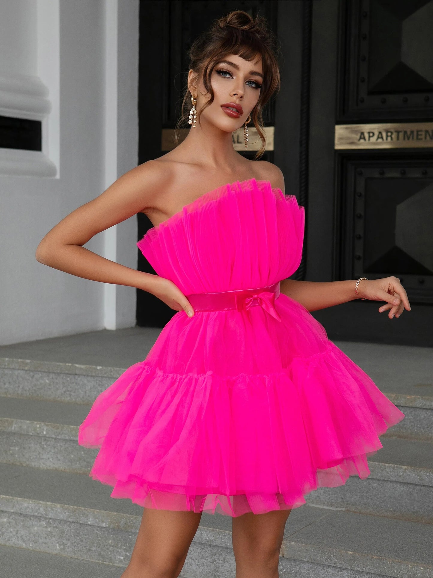 Robe noël femme froufrou