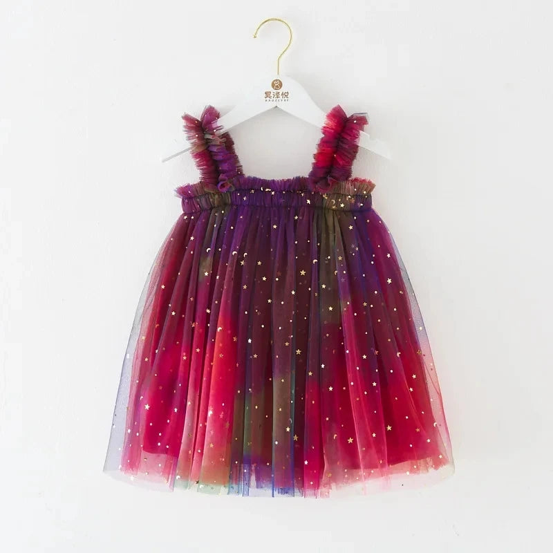 Robe enfant fille galaxie