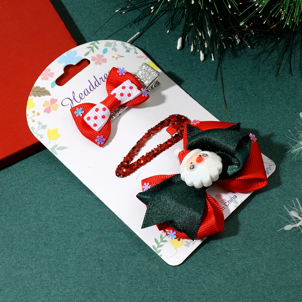 Lot de 3 barrettes - Noël