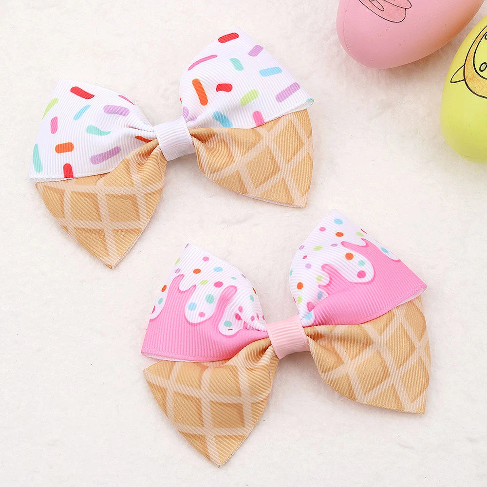 Lot de 2 barrettes colorées pour fille