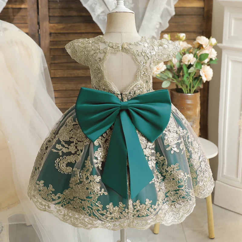 Robe anniversaire dorure de princesse
