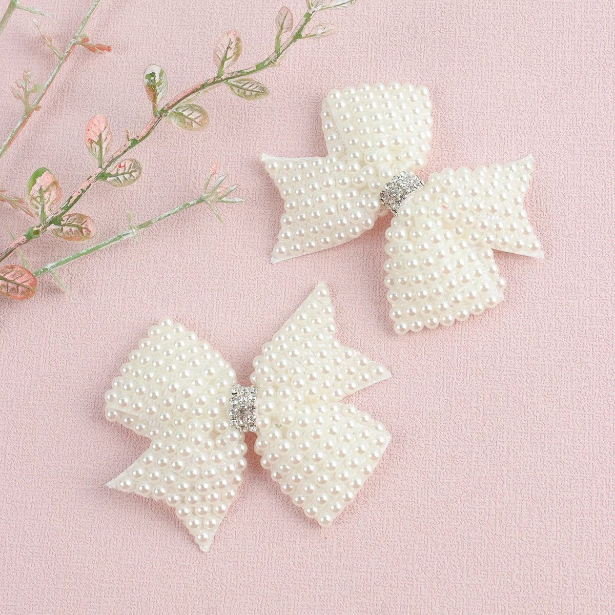 Lot de 2 barrettes perles enfant