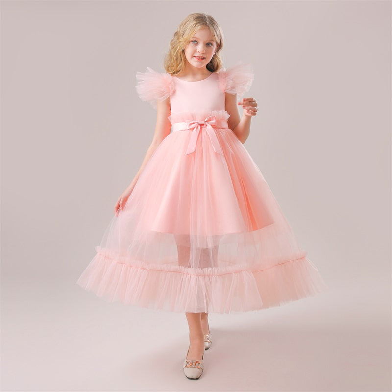 Robe cérémonie enfant effet inverser en transparence