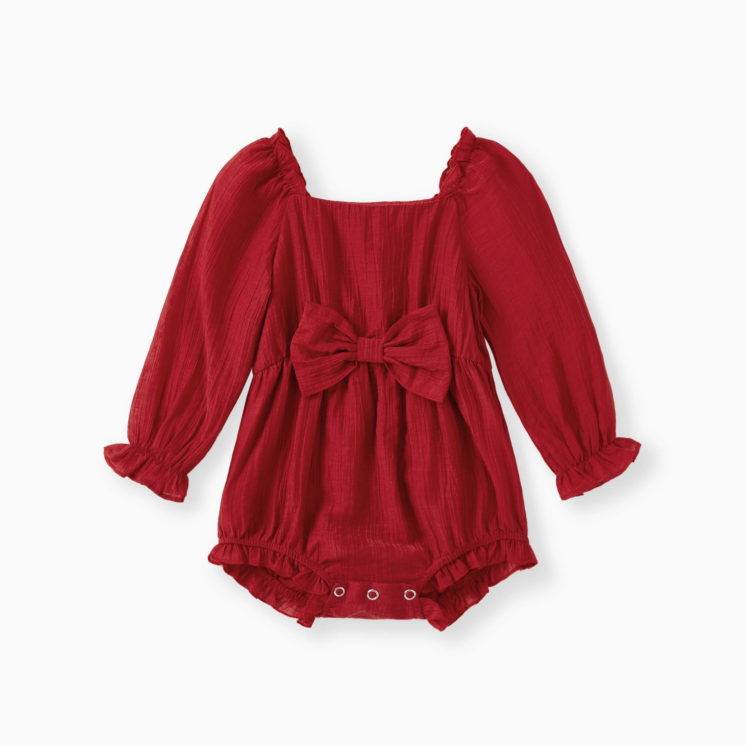 Robe mère et fille - Rouge élégante
