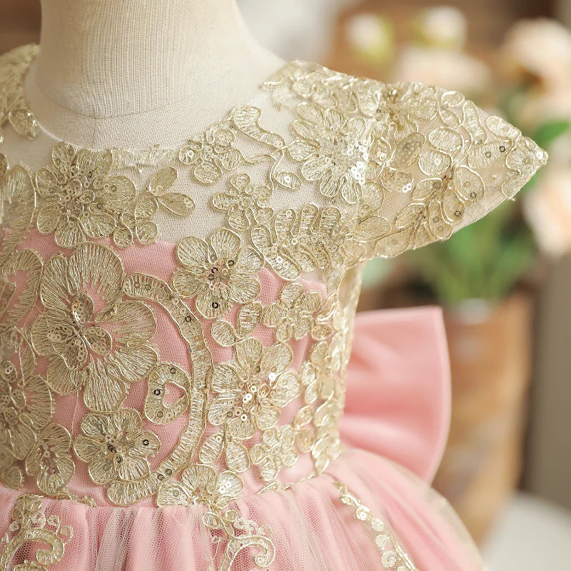 Robe anniversaire dorure de princesse