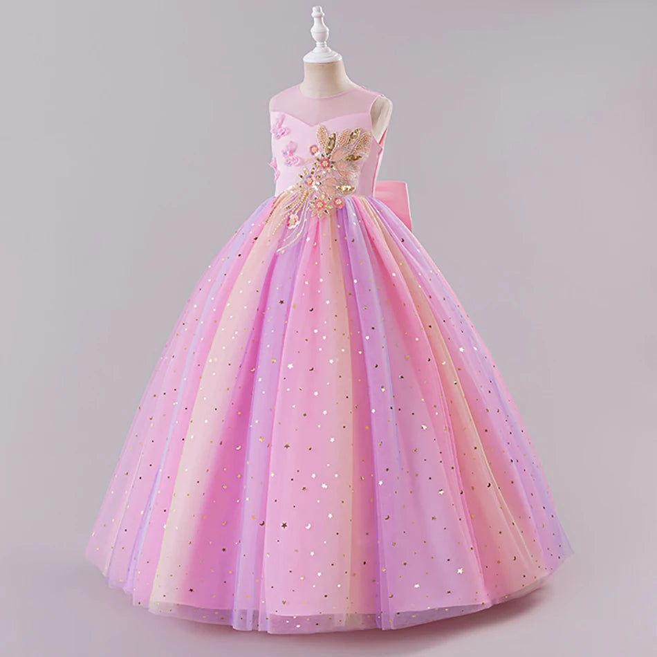 Robe anniversaire coloré - Lilia