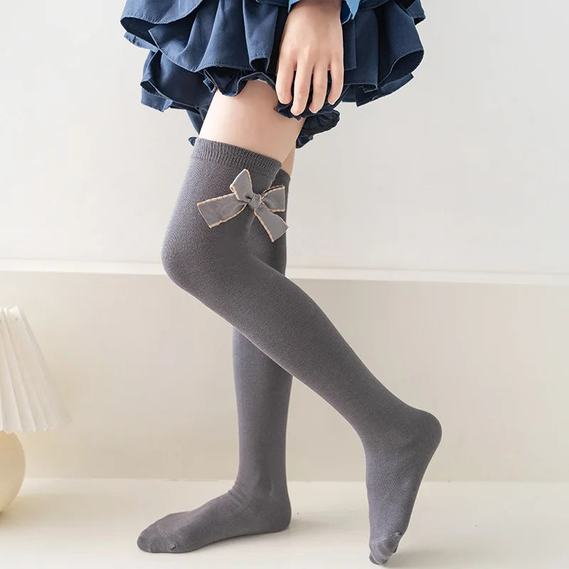 Paire de chaussette longue noeud papillon