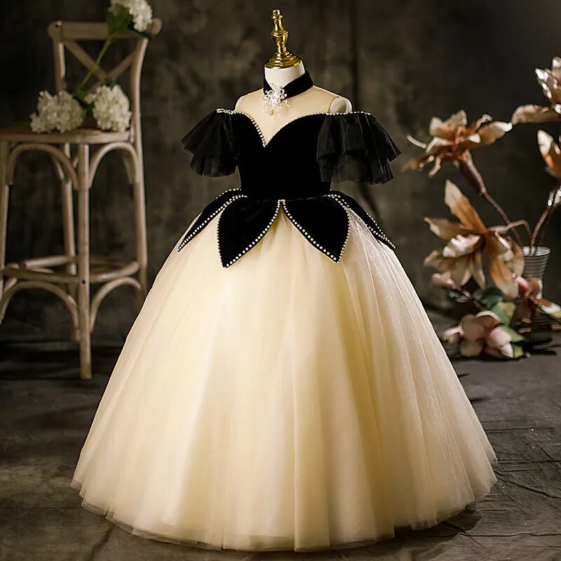 Robe de noel luxe petite fille