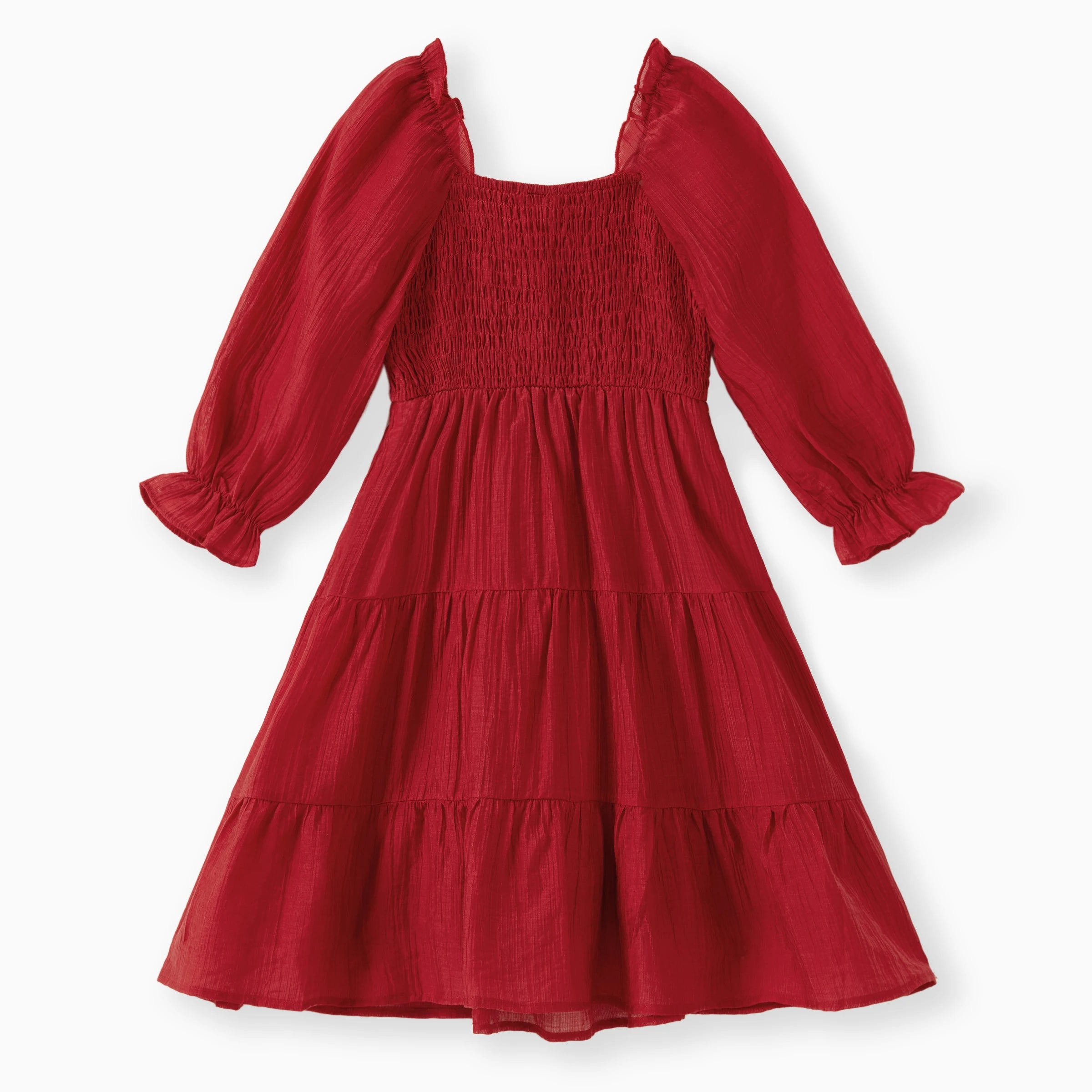 Robe mère et fille - Rouge élégante