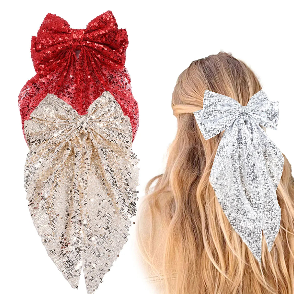 Pince à cheveux fille brillante