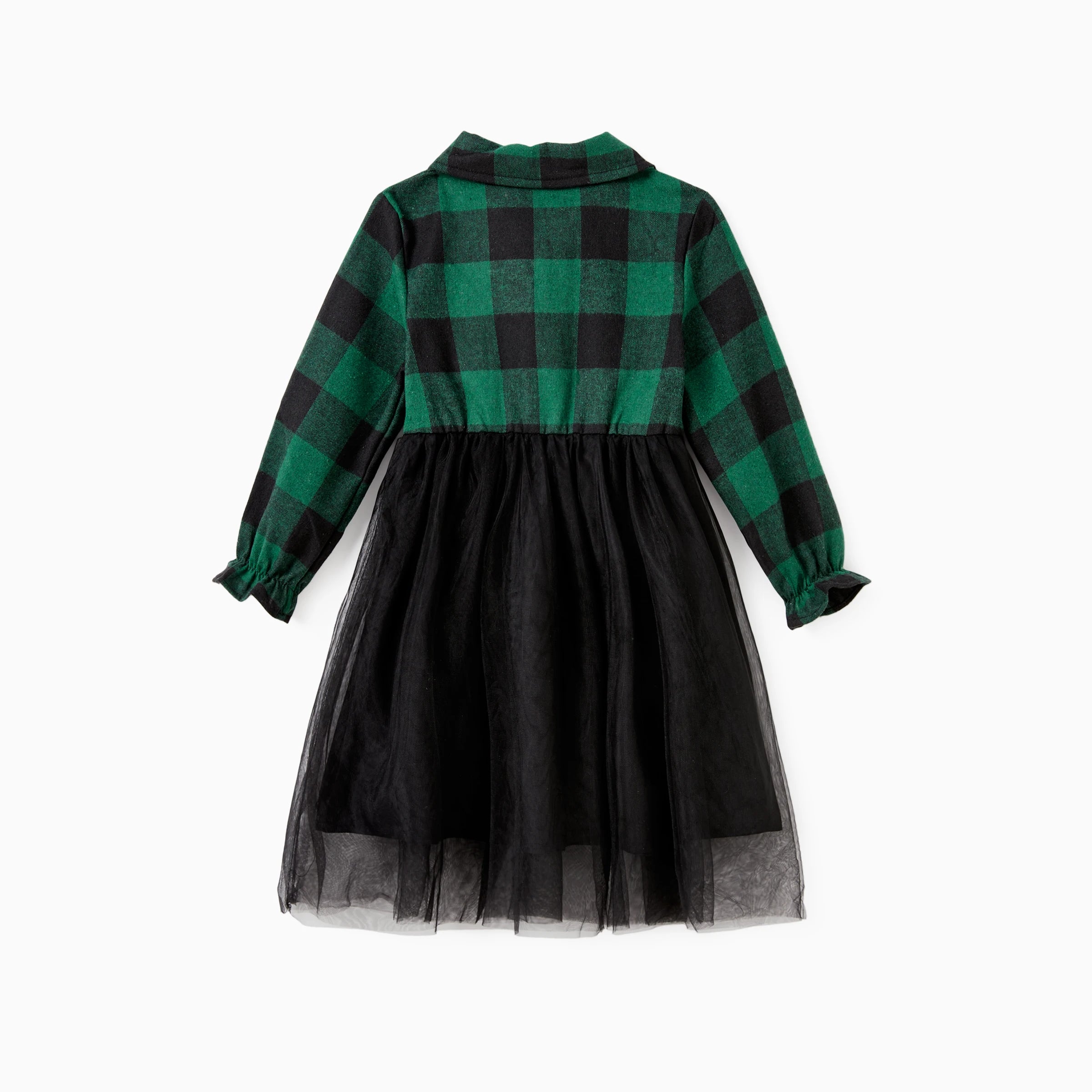 Robe mère et fille - Carreaux vert/noir