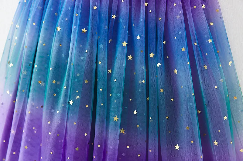 Robe enfant fille galaxie