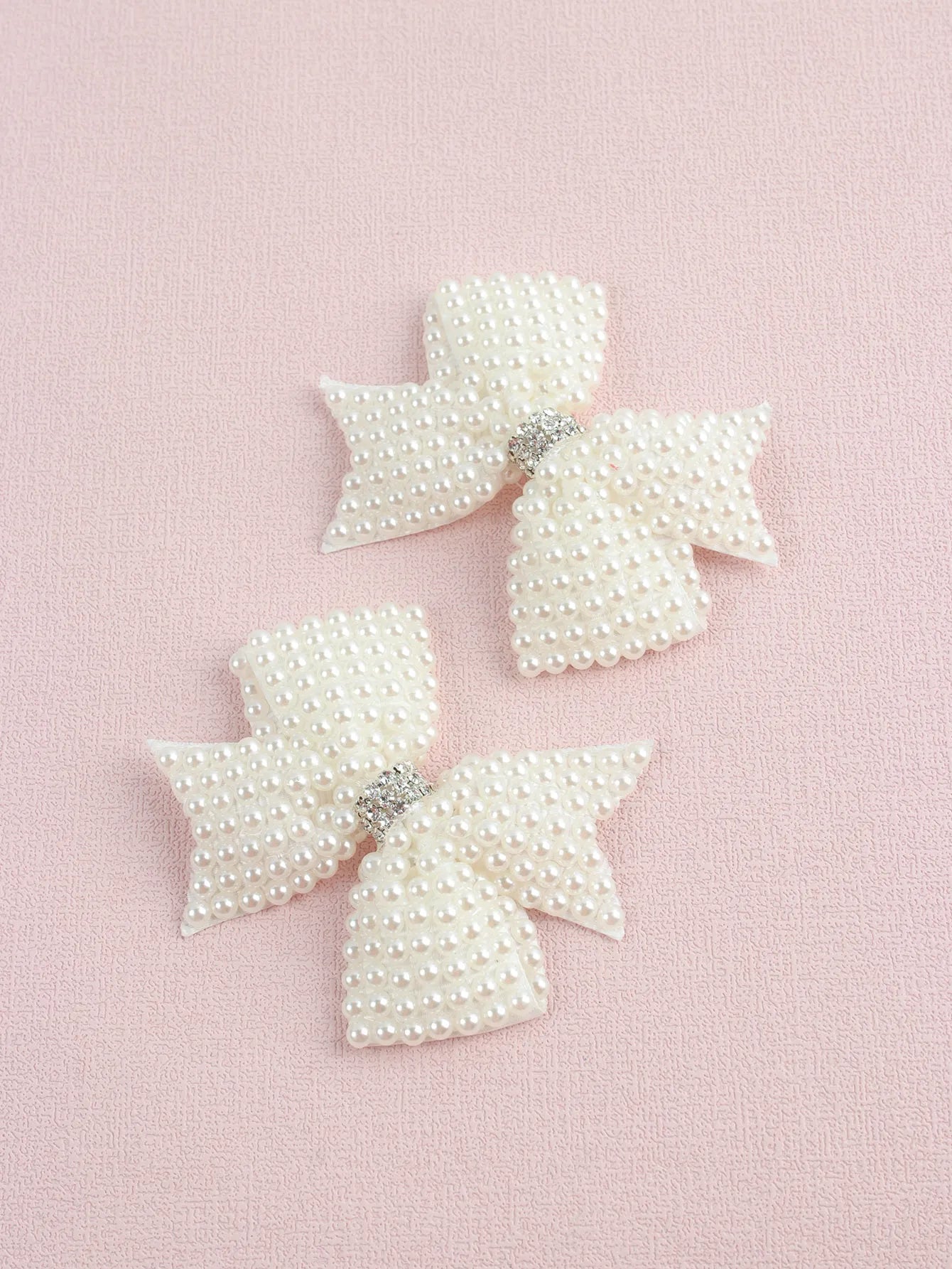 Lot de 2 barrettes perles enfant