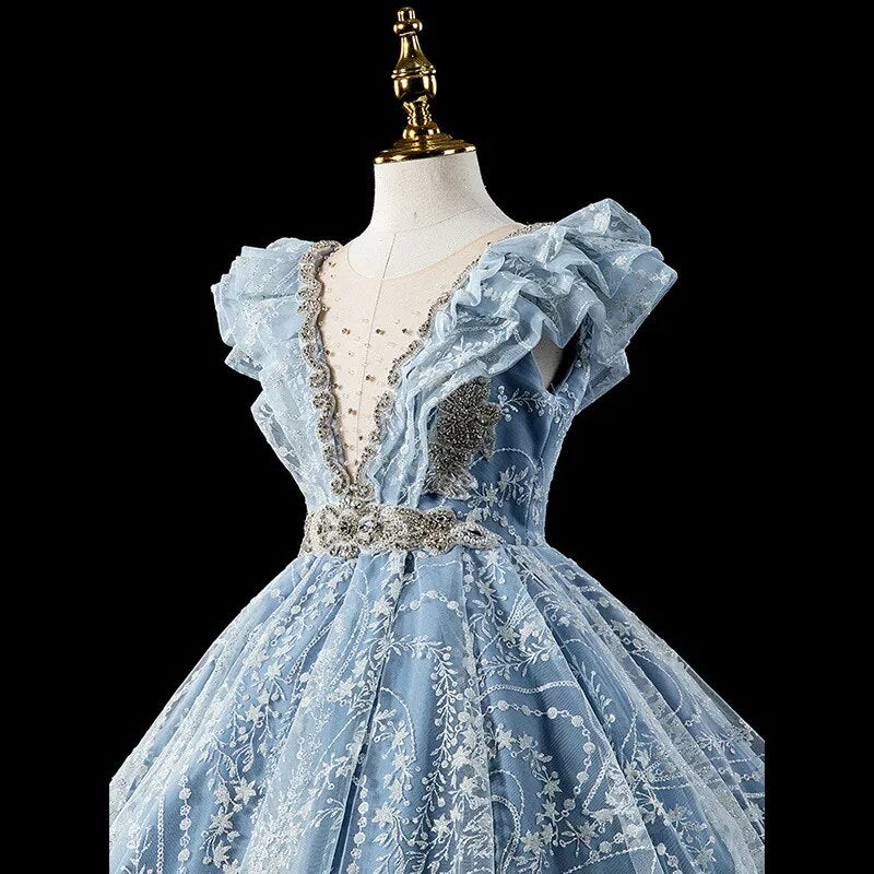 Robe de noël fillette paillette