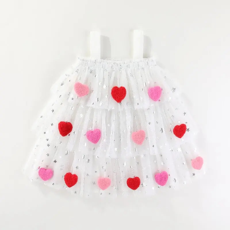 Robe enfant fille petit coeur