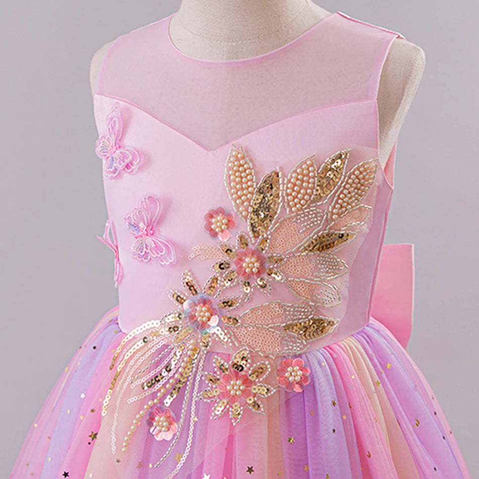 Robe anniversaire coloré - Lilia