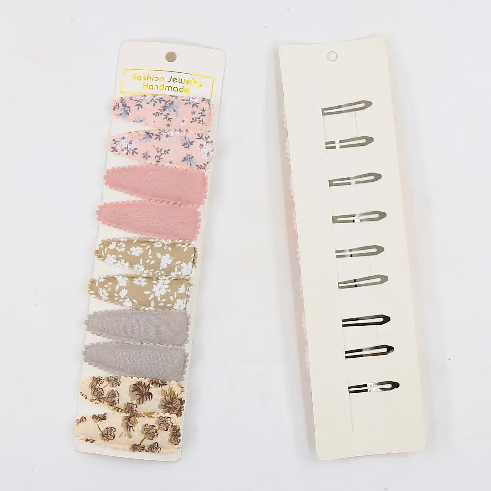 Lot de 10 jolies barrettes à motif