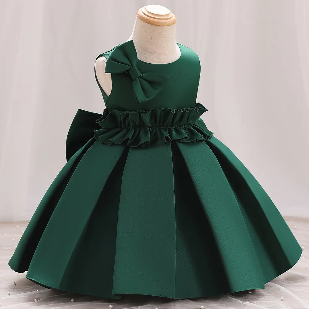 Robe de cérémonie satinée et élégante