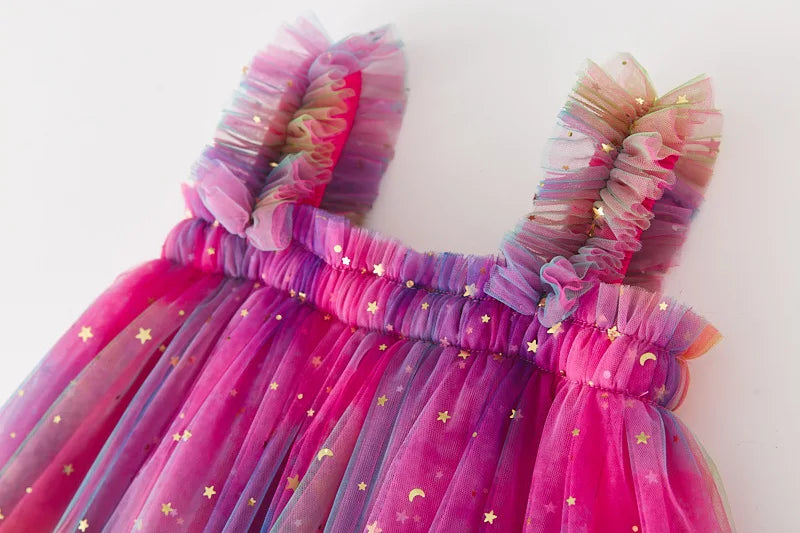 Robe enfant fille galaxie