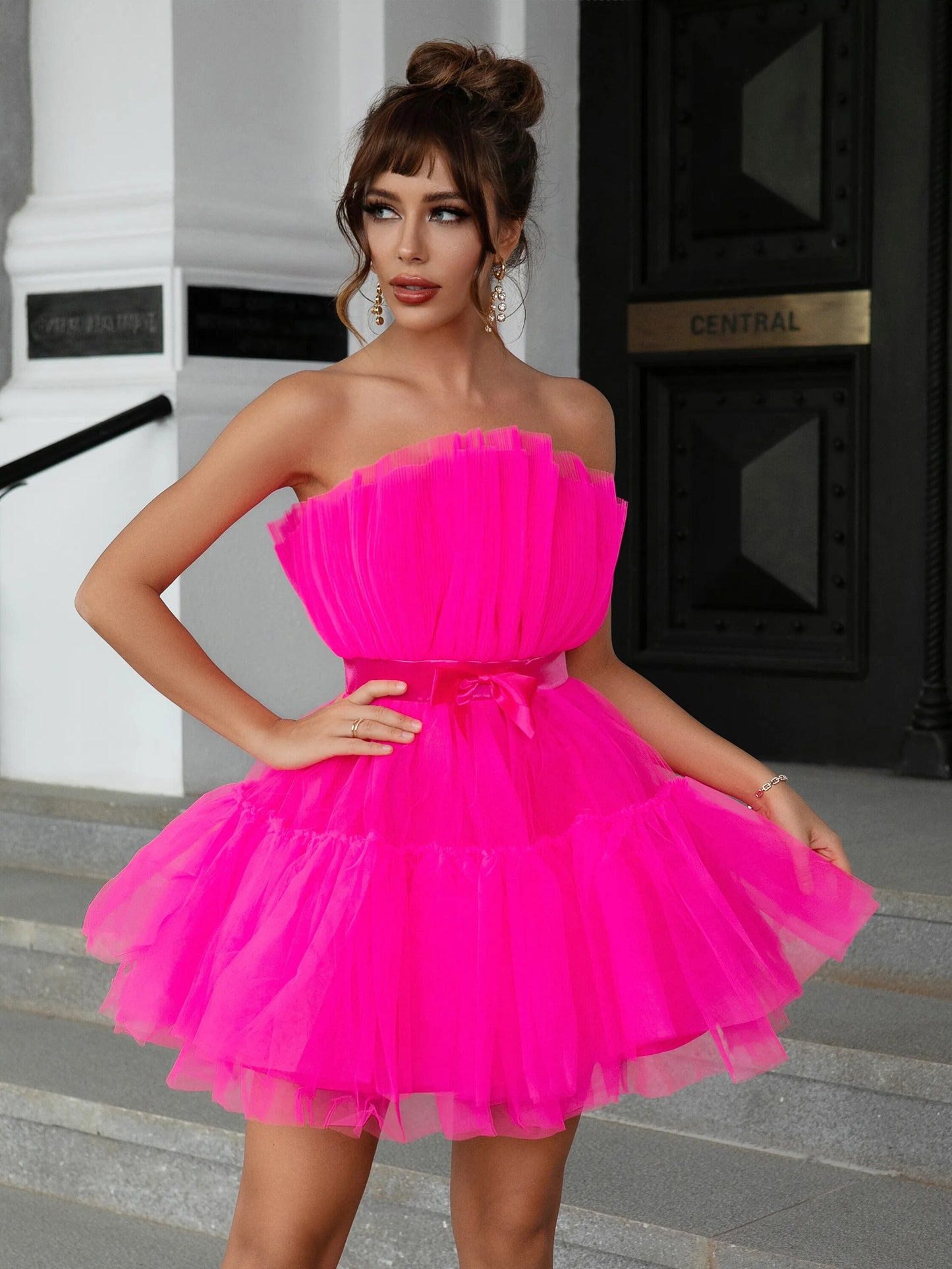 Robe noël femme froufrou