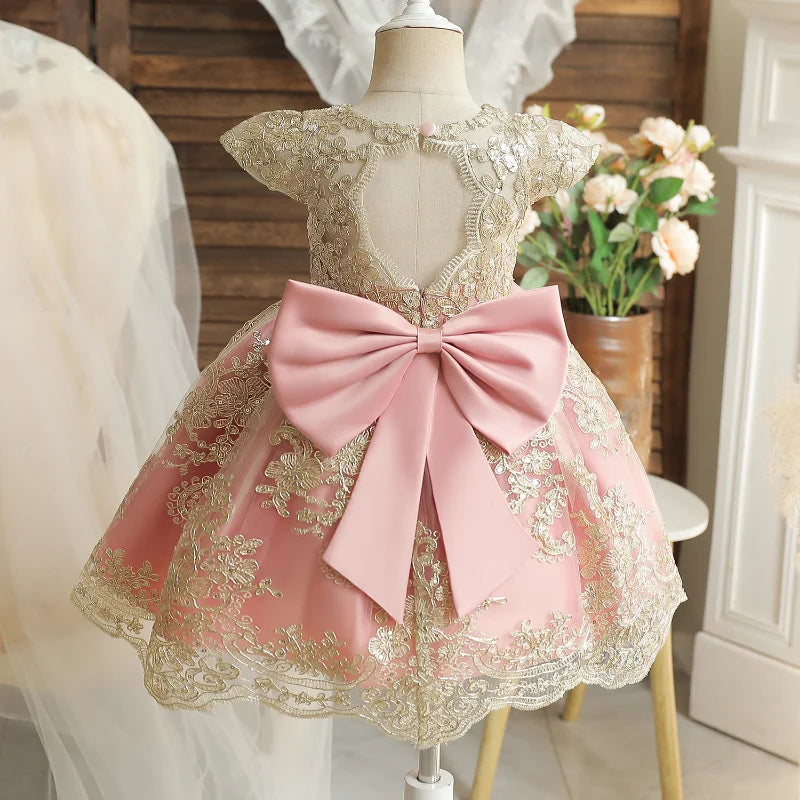 Robe anniversaire dorure de princesse