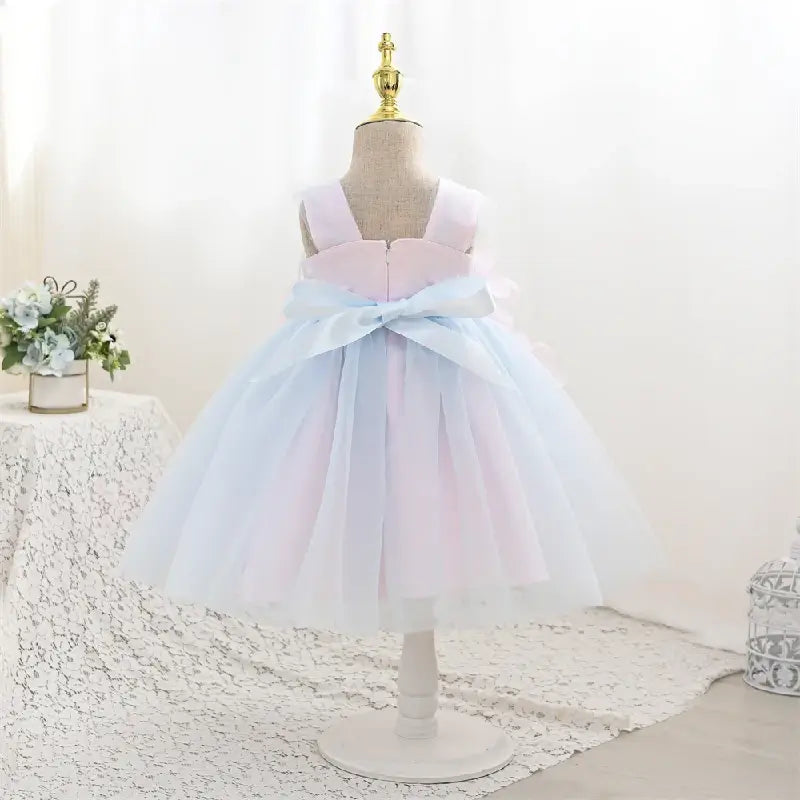 Robe cérémonie fille couleur arc-en-ciel