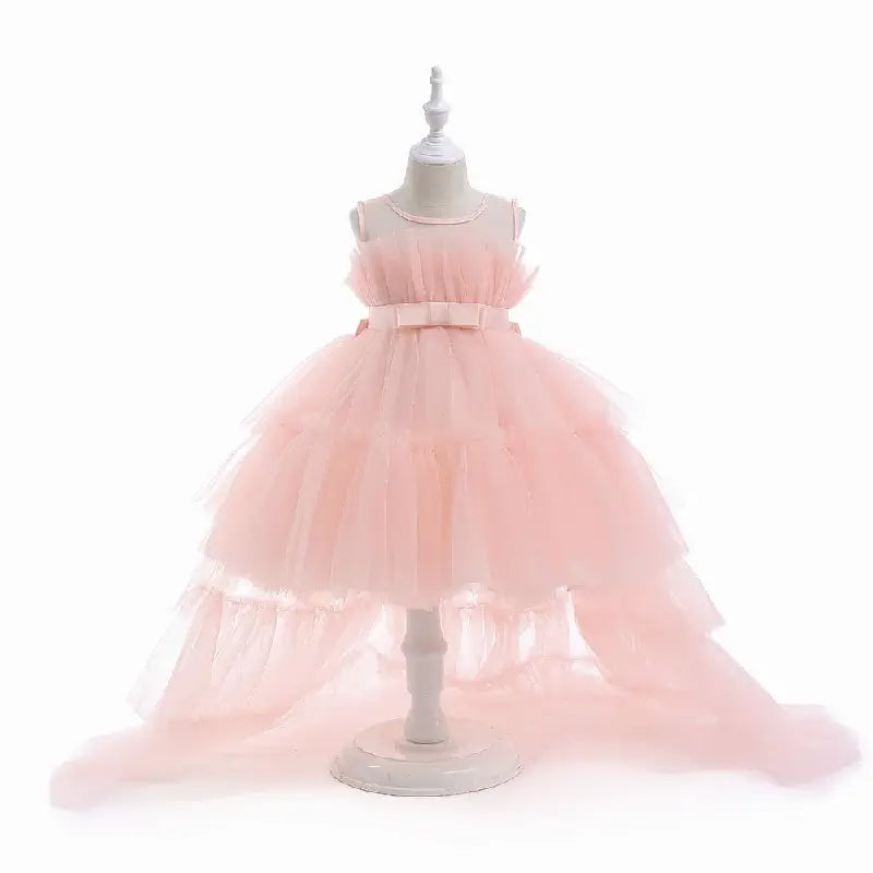 Robe cérémonie princesse bouffante pêche